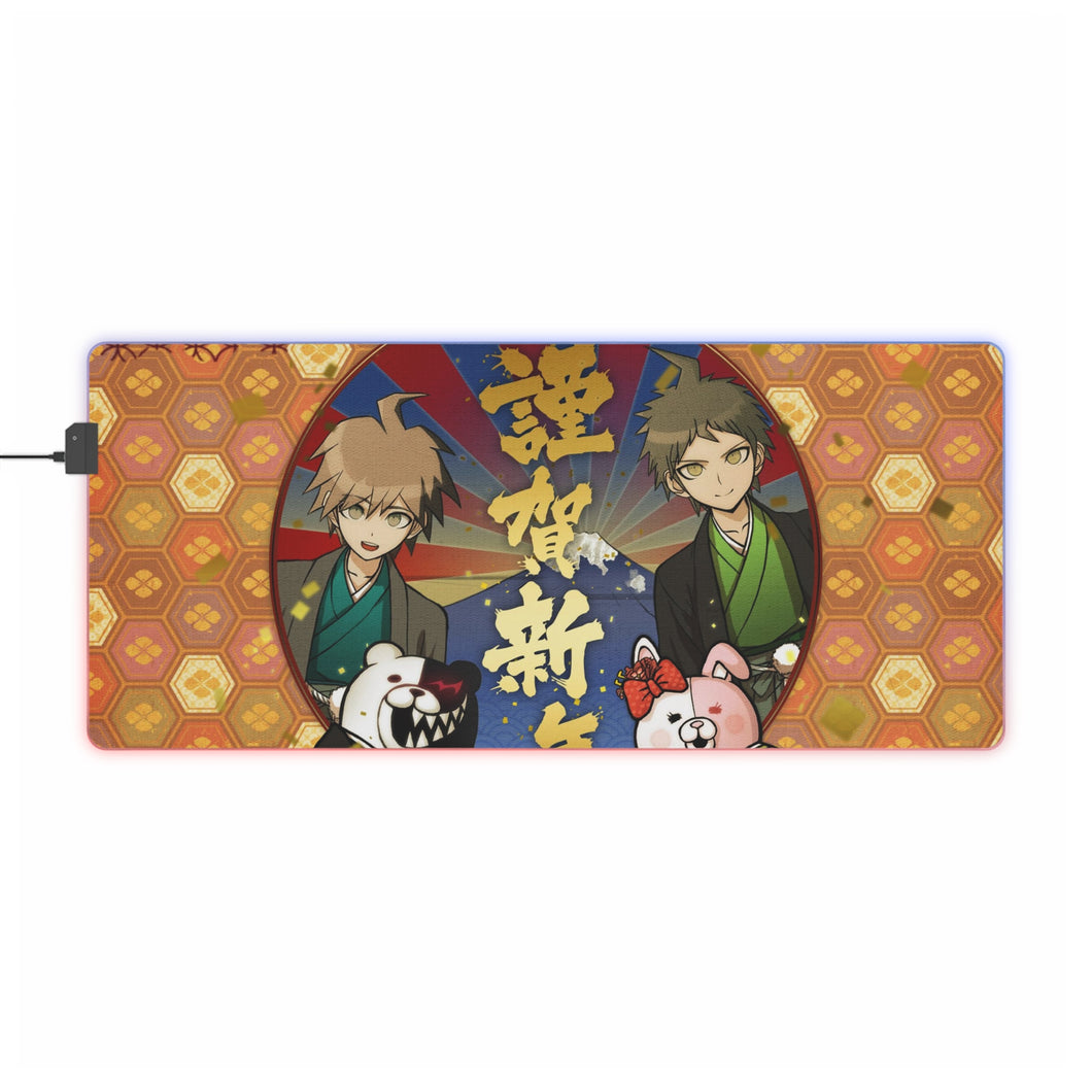 Makoto, Hajime, Monokuma and Monomi RGB LED Mouse Pad (Desk Mat)