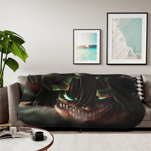 Load image into Gallery viewer, Eren Yeager (Titan) Sherpa Blanket
