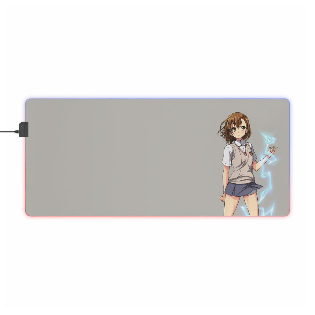 A Certain Scientific Railgun Mikoto Misaka RGB LED Mouse Pad (Desk Mat)