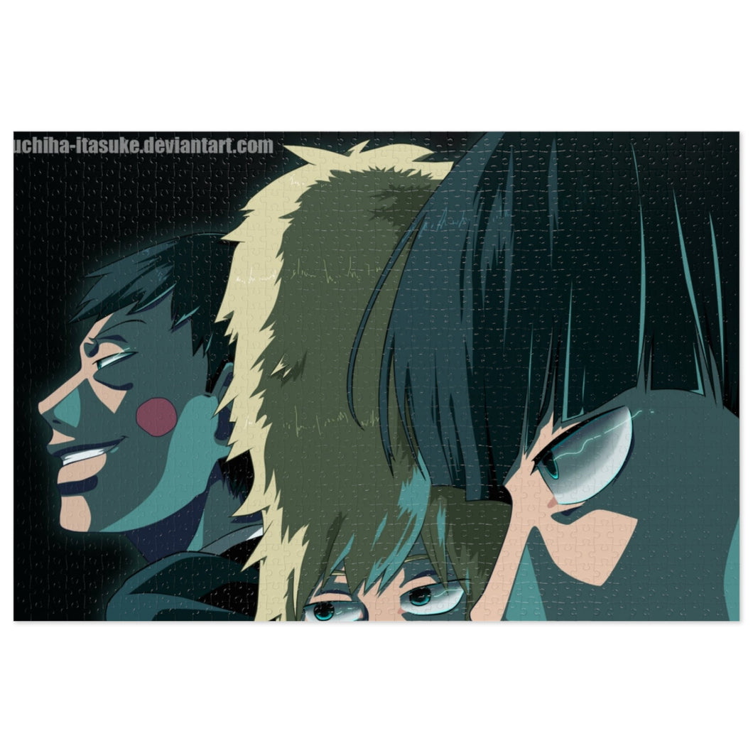 Mob Psycho 100 Arataka Reigen, Shigeo Kageyama, Ritsu Kageyama Jigsaw Puzzle