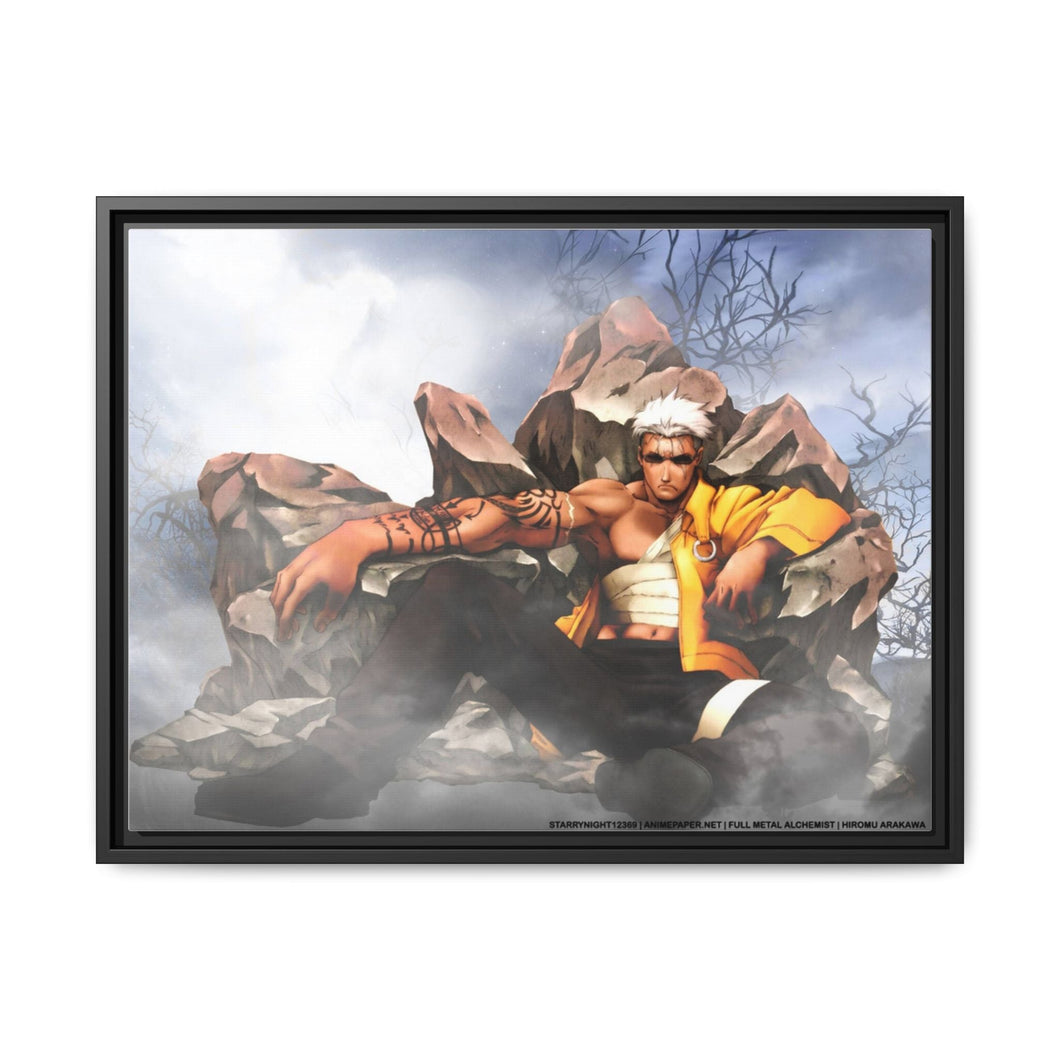 Anime FullMetal Alchemistr Canvas Framed Art Print