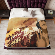 Load image into Gallery viewer, Anime Samurai Champloor Sherpa Blanket
