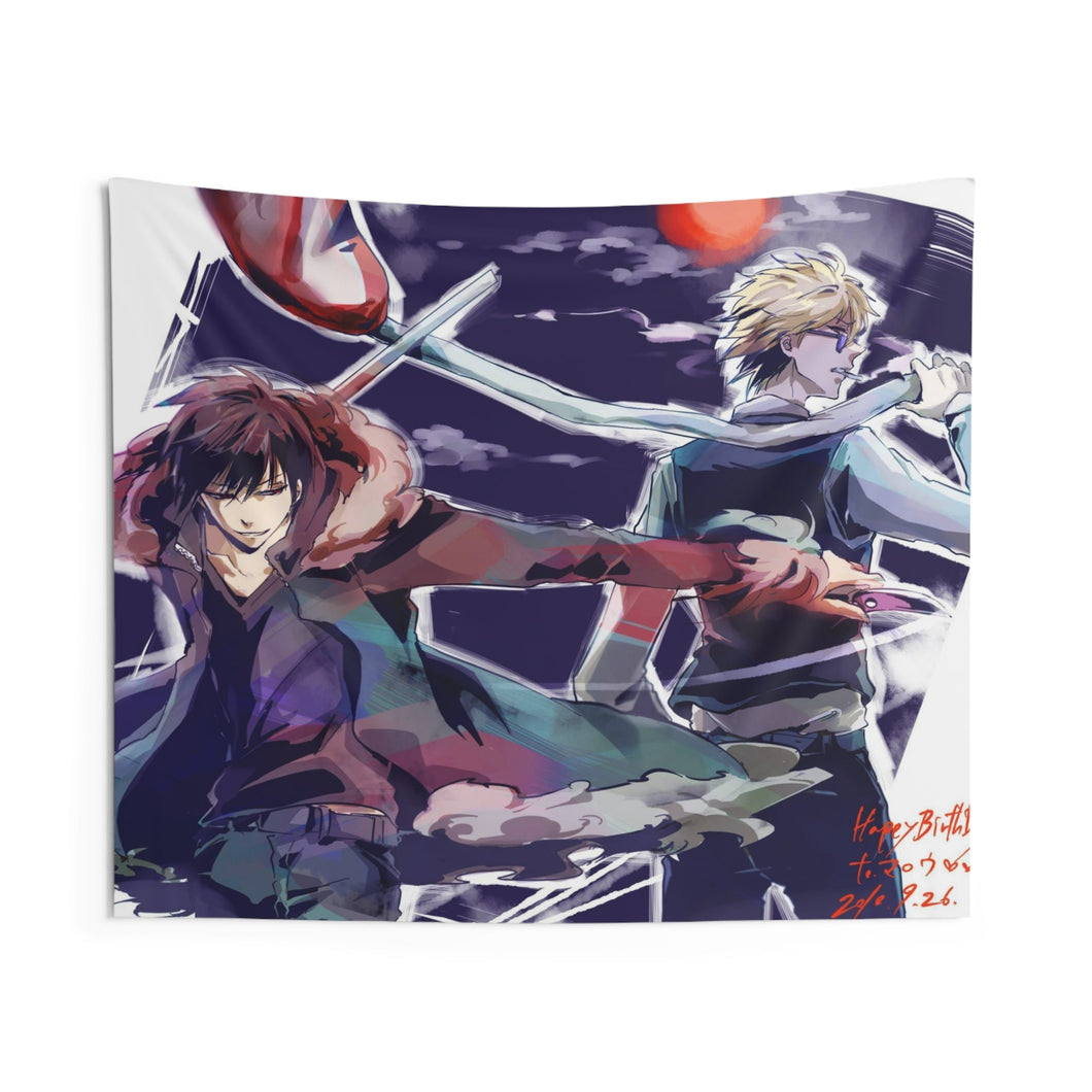 Durarara!! Izaya Orihara, Shizuo Heiwajima Indoor Wall Tapestry