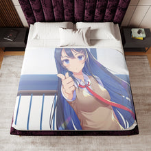 Load image into Gallery viewer, Mai Sakurajima Sherpa Blanket

