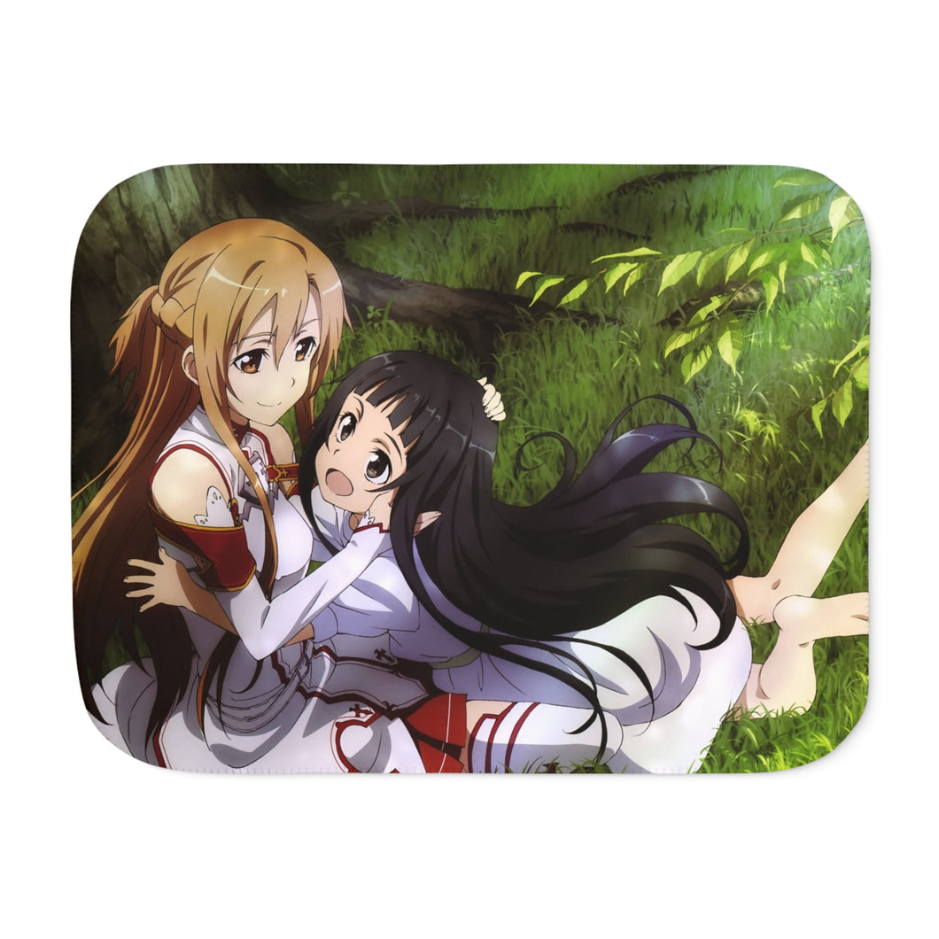 Asuna and Yuuki Sherpa Blanket