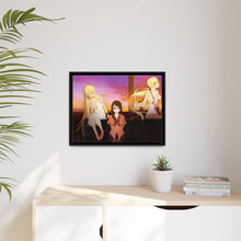 Load image into Gallery viewer, Kiss Shot and Hanekawa Canvas Framed Art Print

