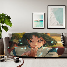 Load image into Gallery viewer, Haku - Spirited Away Sherpa Blanket
