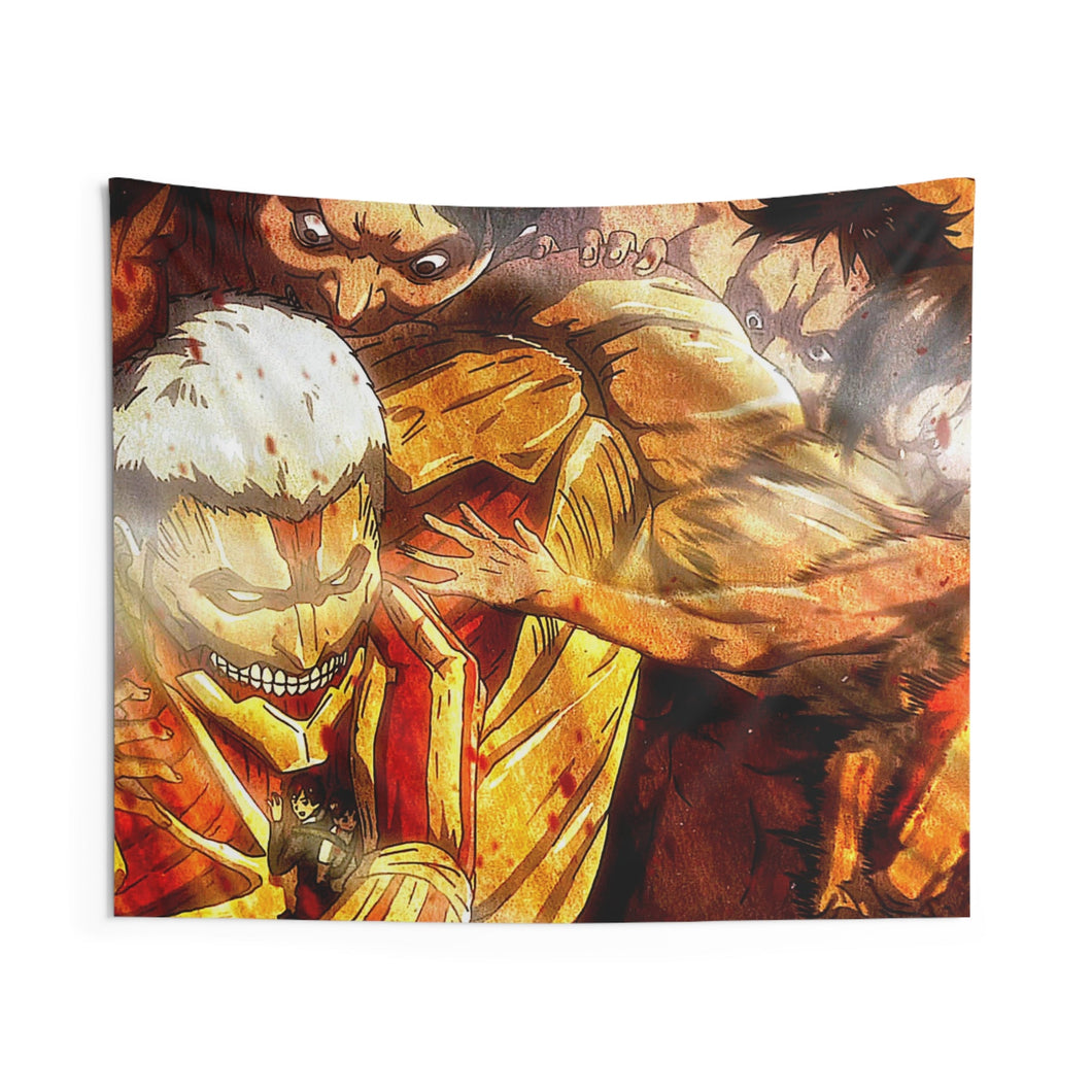 Armored Titan Break Indoor Wall Tapestry
