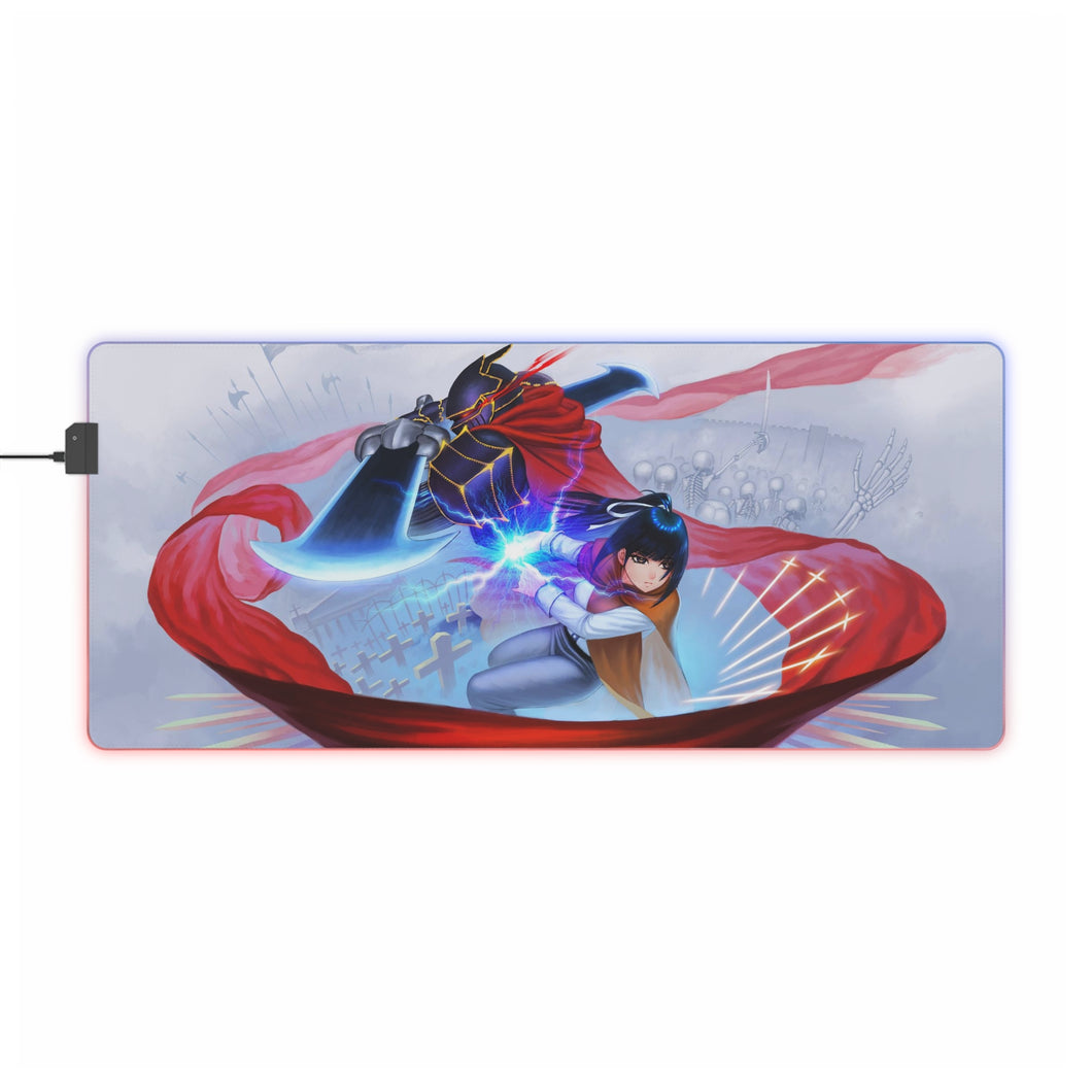 Narberal and Ainz Ooal Gown RGB LED Mouse Pad (Desk Mat)