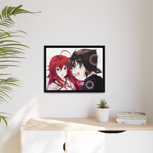 Load image into Gallery viewer, High School DxD Rias Gremory, Issei Hyoudou Canvas Framed Art Print
