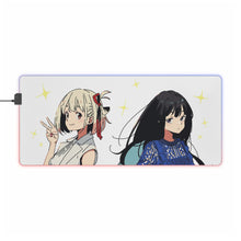 Load image into Gallery viewer, Lycoris Recoil Takina Inoue, Chisato Nishikigi RGB LED Mouse Pad (Desk Mat)
