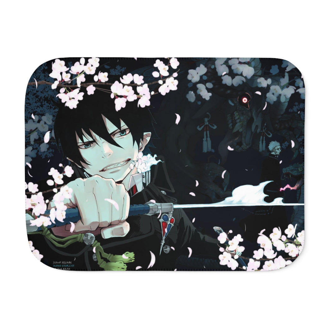 Anime Blue Exorcistr Sherpa Blanket