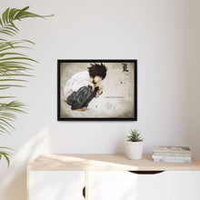 Load image into Gallery viewer, L (Death Note) Canvas Framed Art Print
