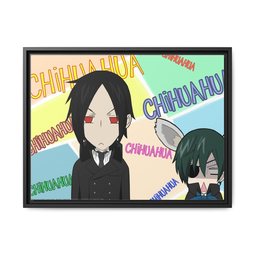 Anime Black Butler Canvas Framed Art Print