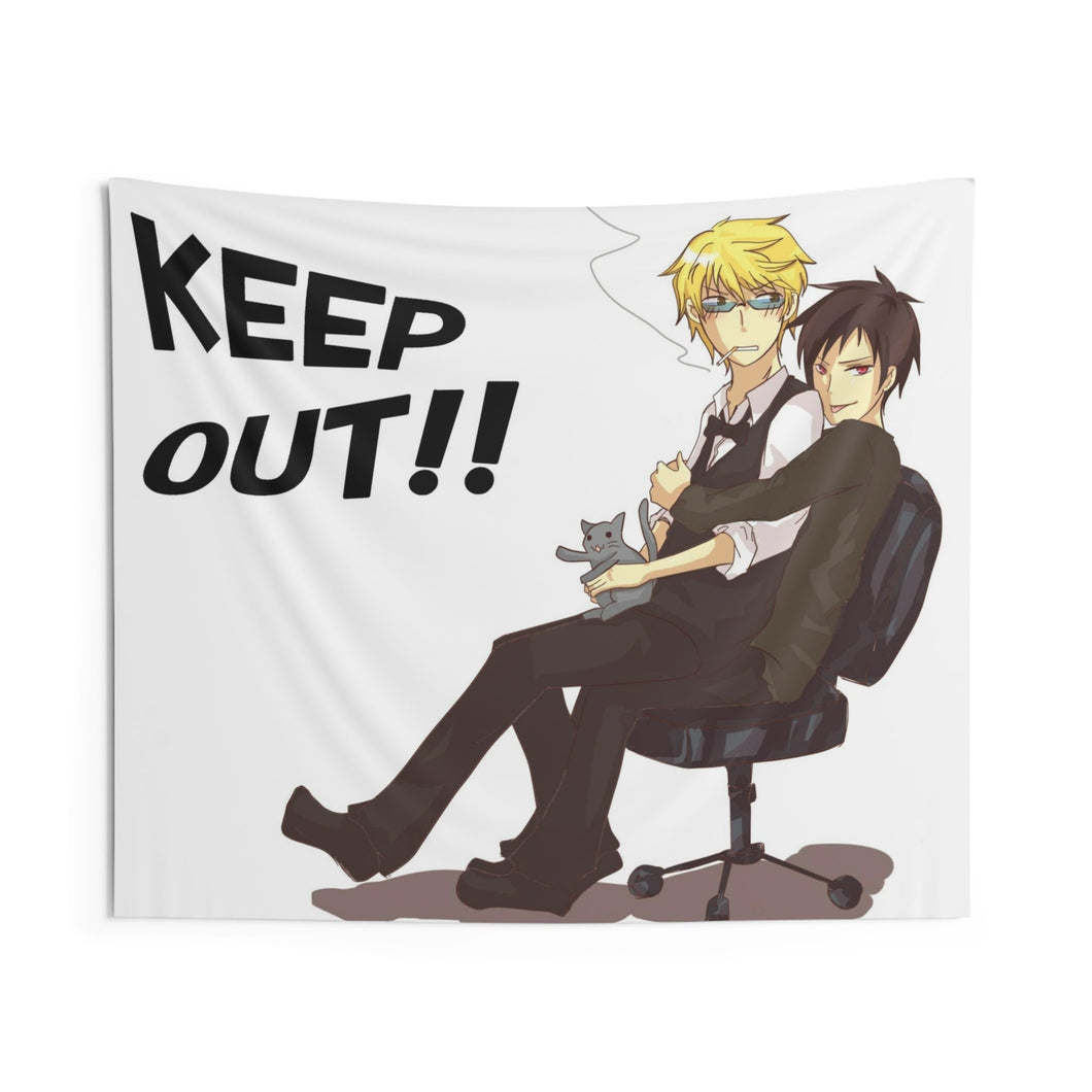 Durarara!! Izaya Orihara, Shizuo Heiwajima Indoor Wall Tapestry