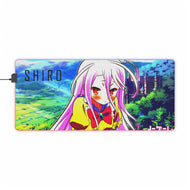 SHIRO NO GAME NO LIFE RGB LED Mouse Pad (Desk Mat)