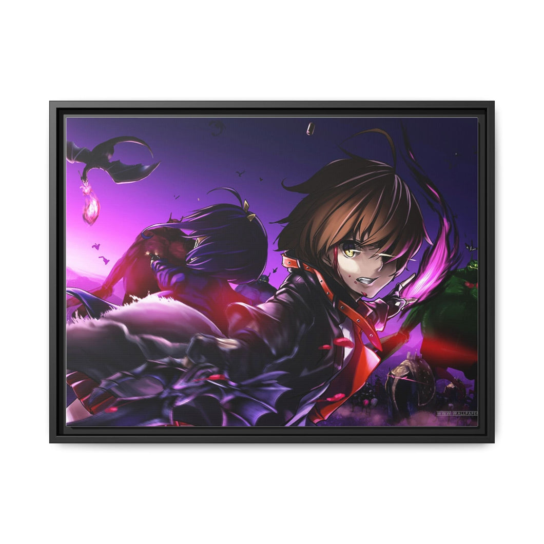 Anime Love, Chuni Canvas Framed Art Print