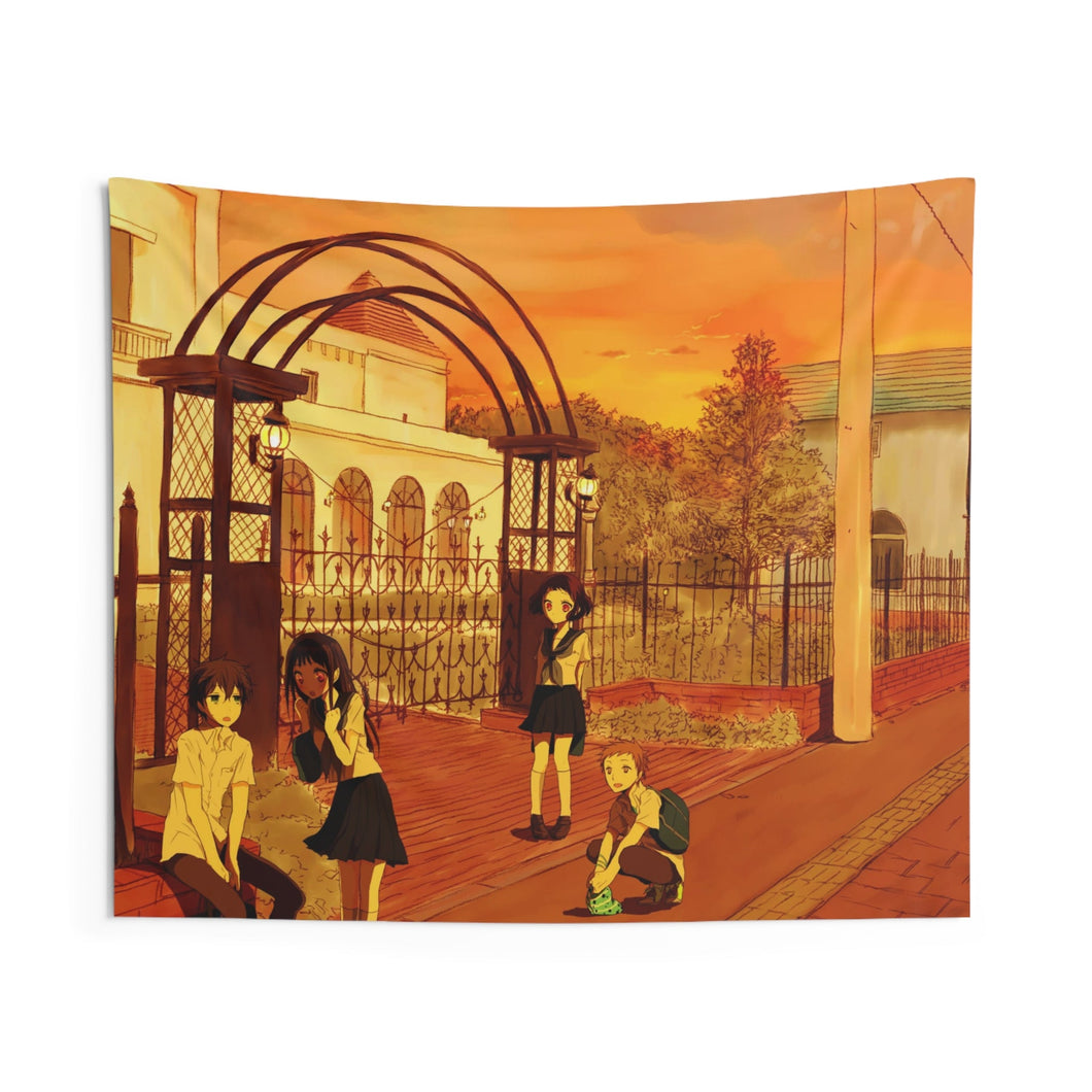 Hyouka Eru Chitanda, Satoshi Fukube, Mayaka Ibara Indoor Wall Tapestry