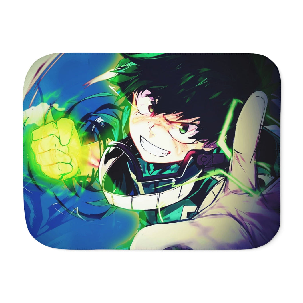 Deku the Future Symbol of Peace Sherpa Blanket