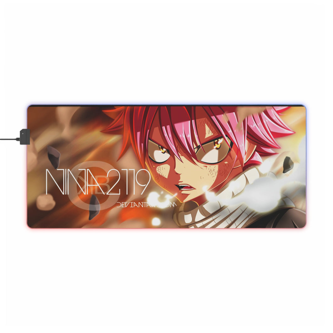 Fairy Tail Natsu Dragneel RGB LED Mouse Pad (Desk Mat)