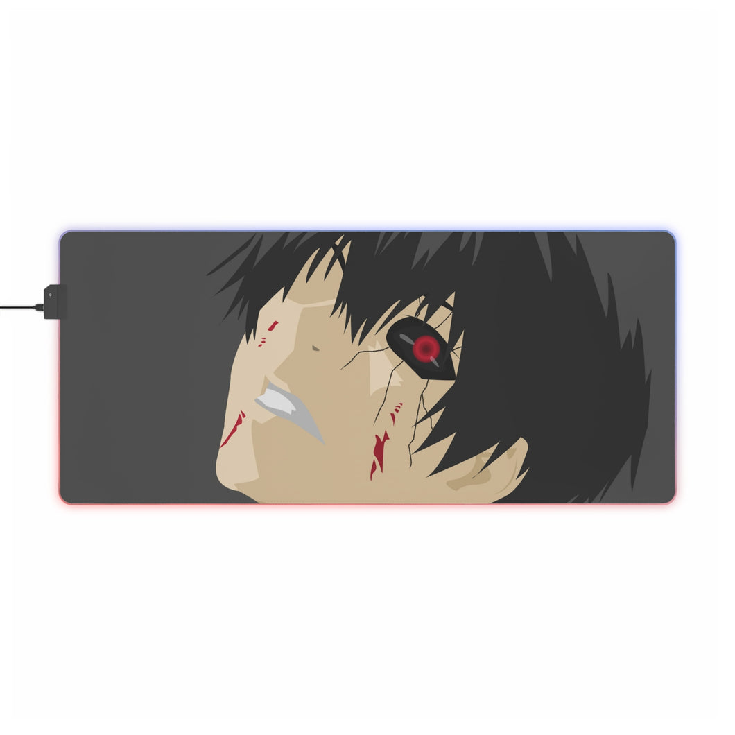 BLACK REAPER minimalist RGB LED Mouse Pad (Desk Mat)