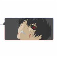 BLACK REAPER minimalist RGB LED Mouse Pad (Desk Mat)