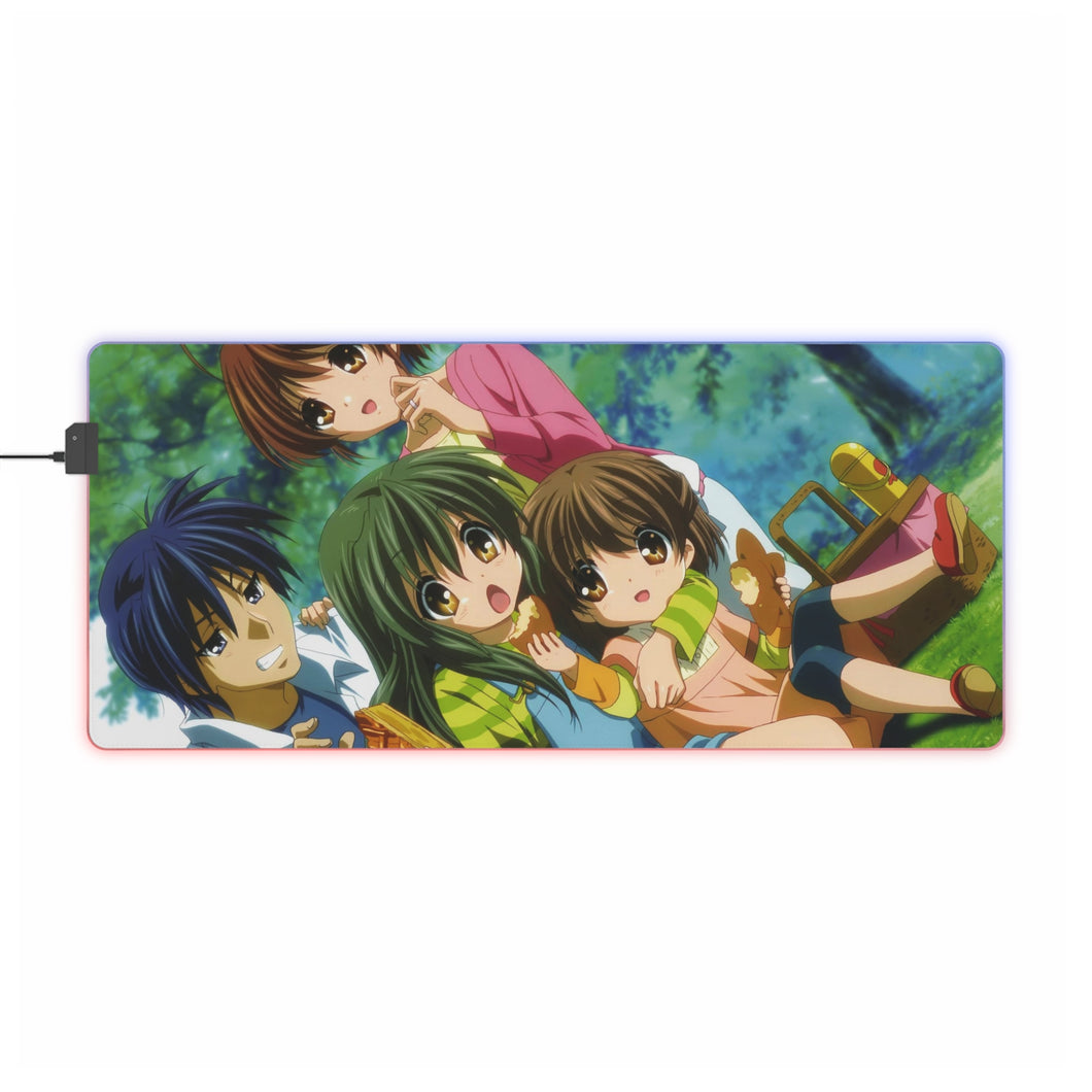 Clannad Tomoya Okazaki, Nagisa Furukawa, Fuuko Ibuki RGB LED Mouse Pad (Desk Mat)