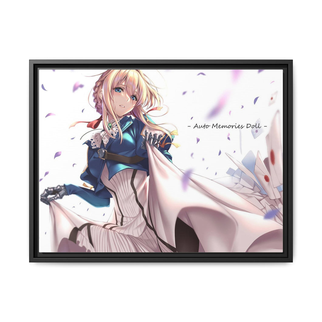 Anime Violet Evergarden Canvas Framed Art Print