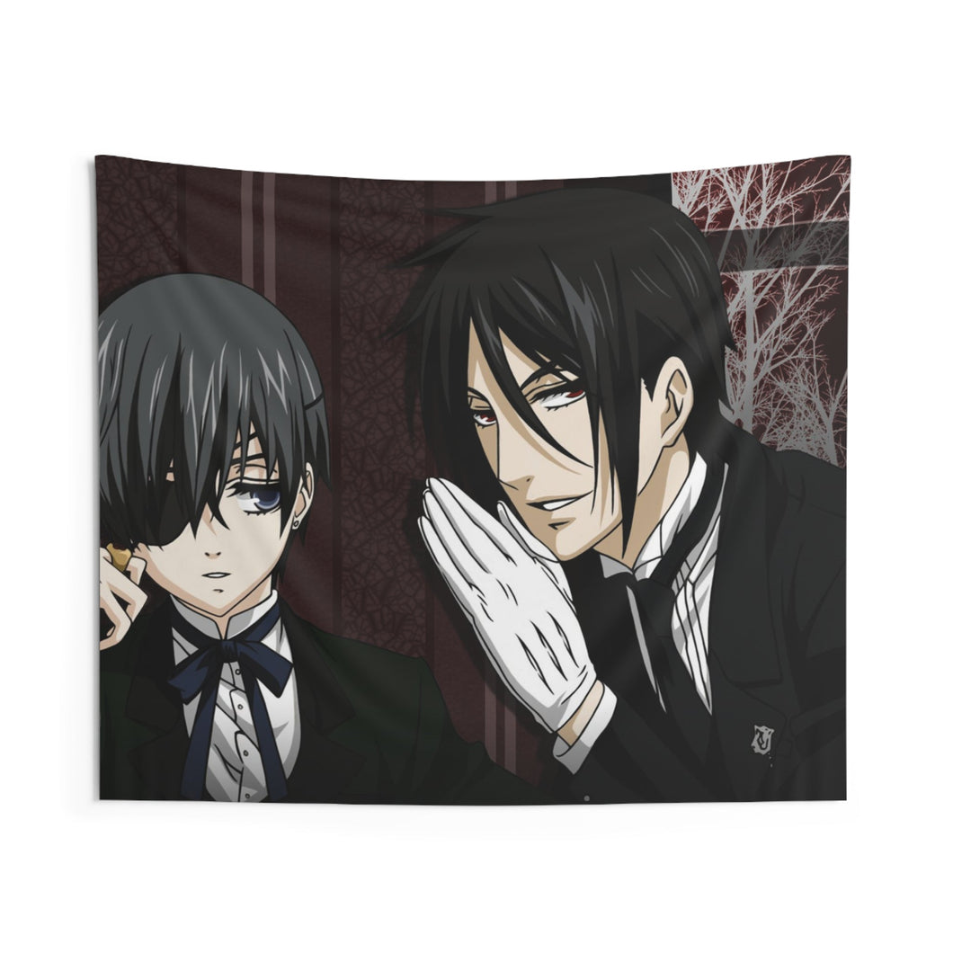 Black Butler Indoor Wall Tapestry