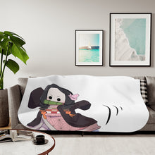 Load image into Gallery viewer, Nezuko Kamado Sherpa Blanket
