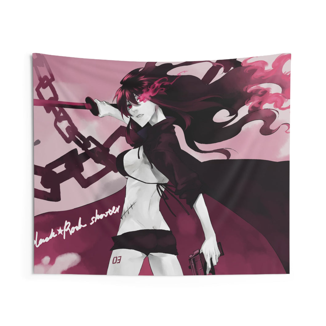 Black Rock Shooter Indoor Wall Tapestry