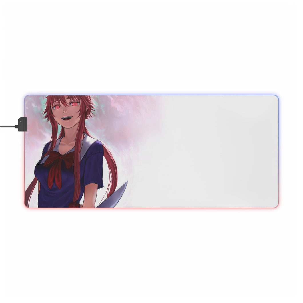 Mirai Nikki Yuno Gasai RGB LED Mouse Pad (Desk Mat)