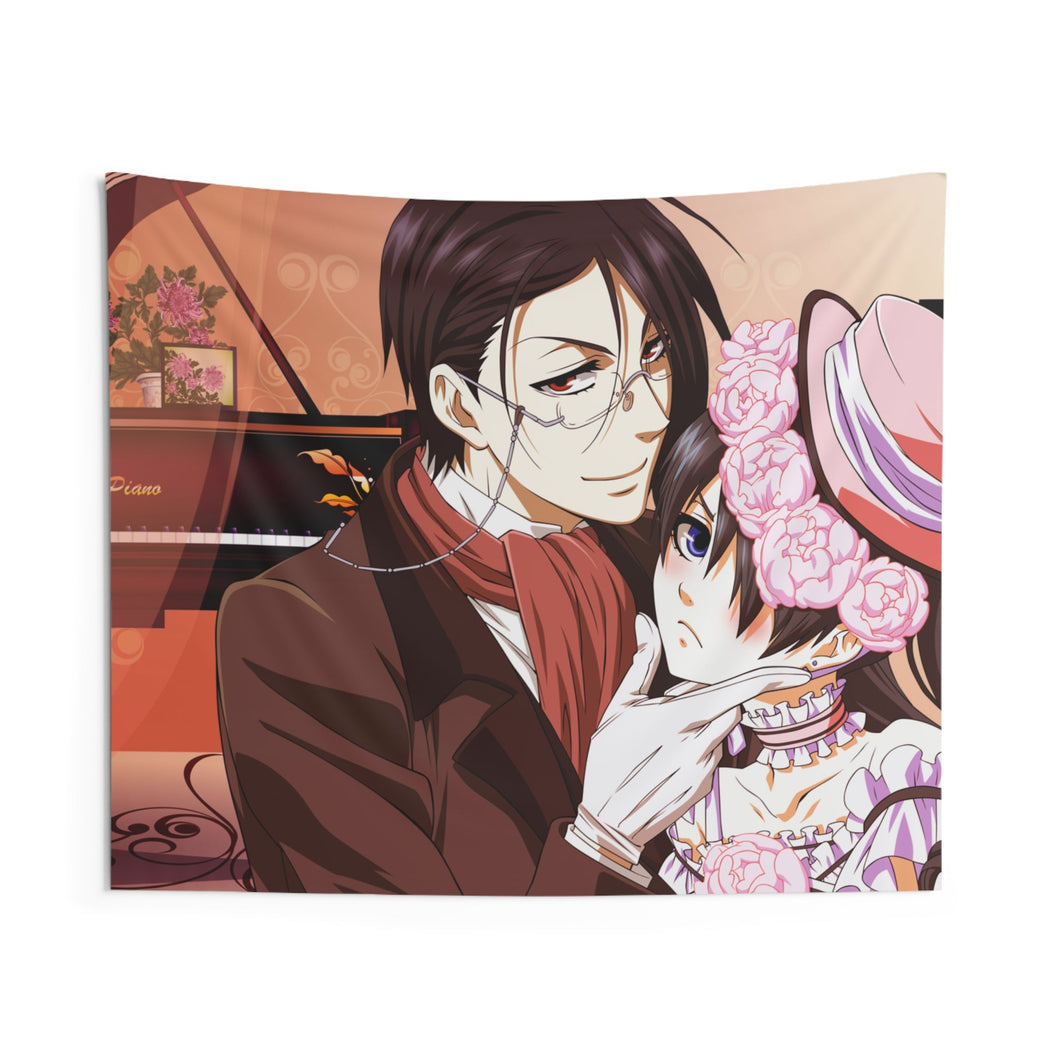 Black Butler Indoor Wall Tapestry