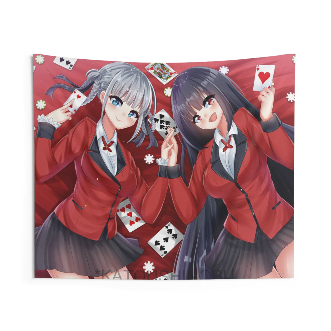 Kakegurui Yumeko Jabami, Kirari Momobami Indoor Wall Tapestry