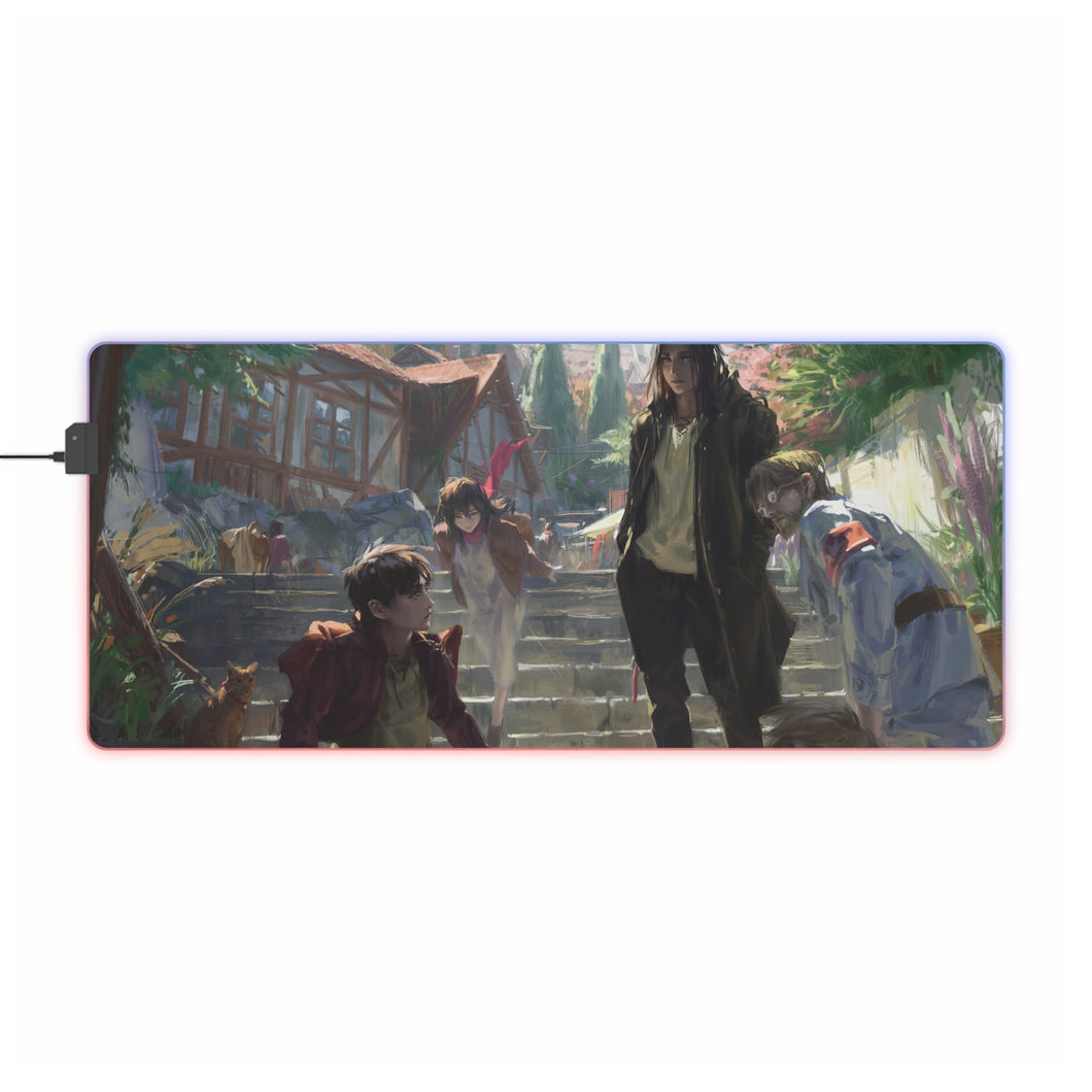 Anime Attack On Titan RGB LED Mouse Pad (Desk Mat)