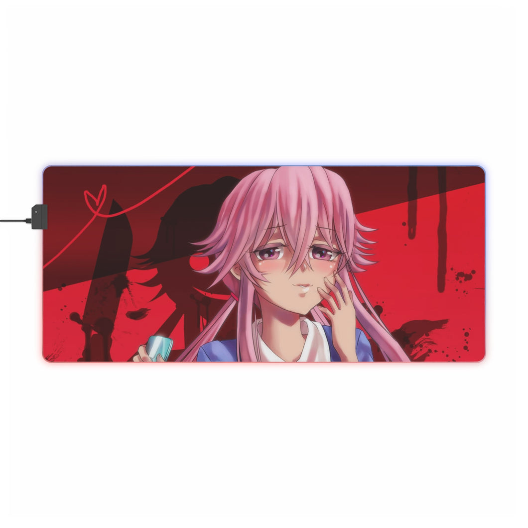 Yuno Gasai RGB LED Mouse Pad (Desk Mat)