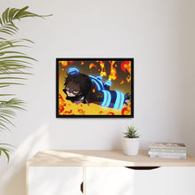 Load image into Gallery viewer, Fire Force Shinra Kusakabe Canvas Framed Art Print

