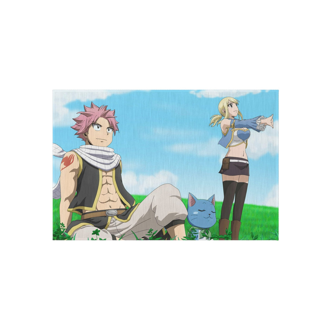 Fairy Tail Natsu Dragneel, Lucy Heartfilia, Happy Rug