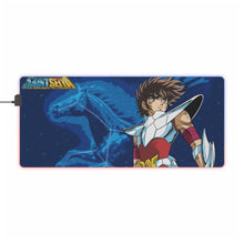 Load image into Gallery viewer, Pegasus Constellation and Seiya RGB LED Mouse Pad (Desk Mat)
