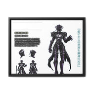 Albedo Canvas Framed Art Print