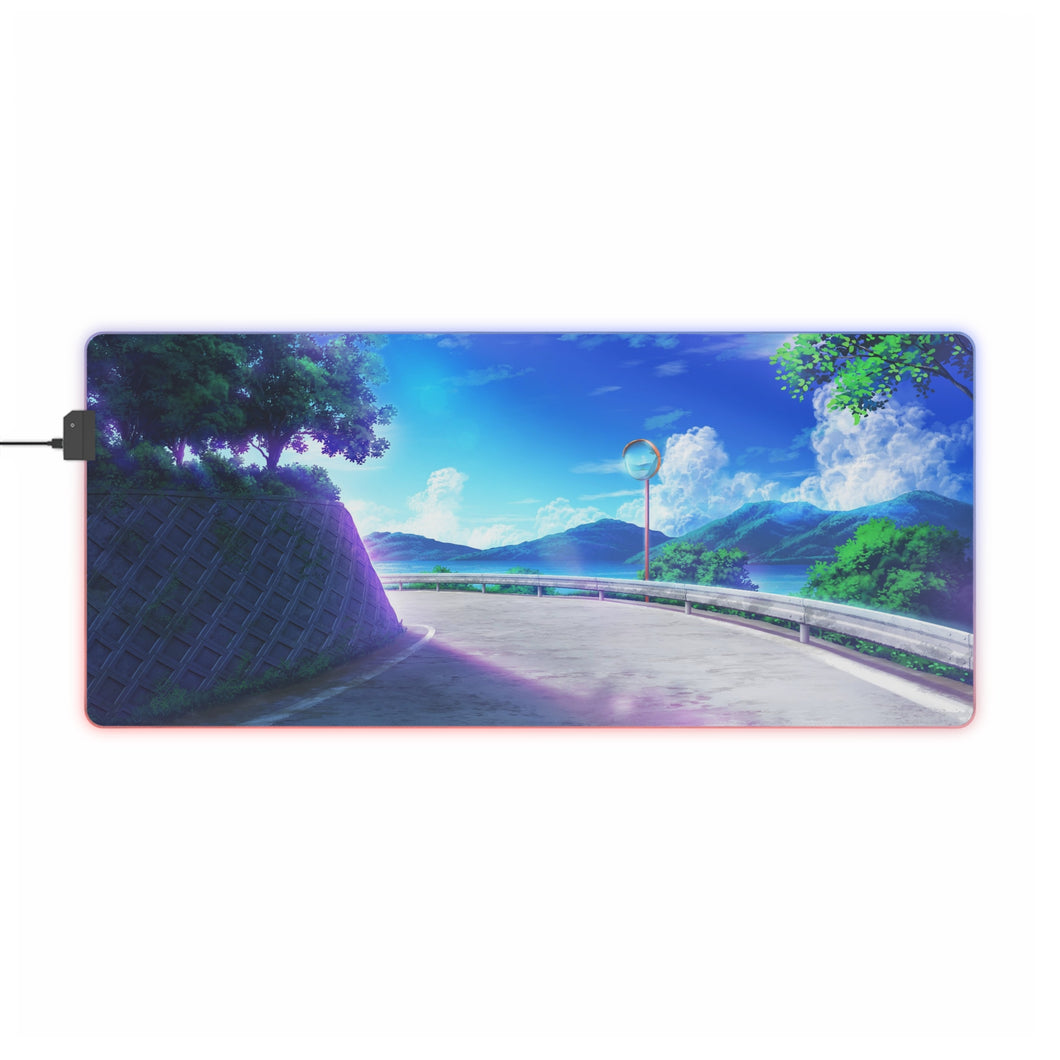 Anime Road RGB LED Mouse Pad (Desk Mat)