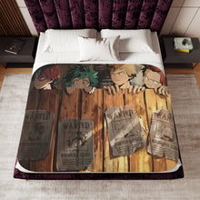 Load image into Gallery viewer, My Hero Academia Izuku Midoriya, Katsuki Bakugou Sherpa Blanket
