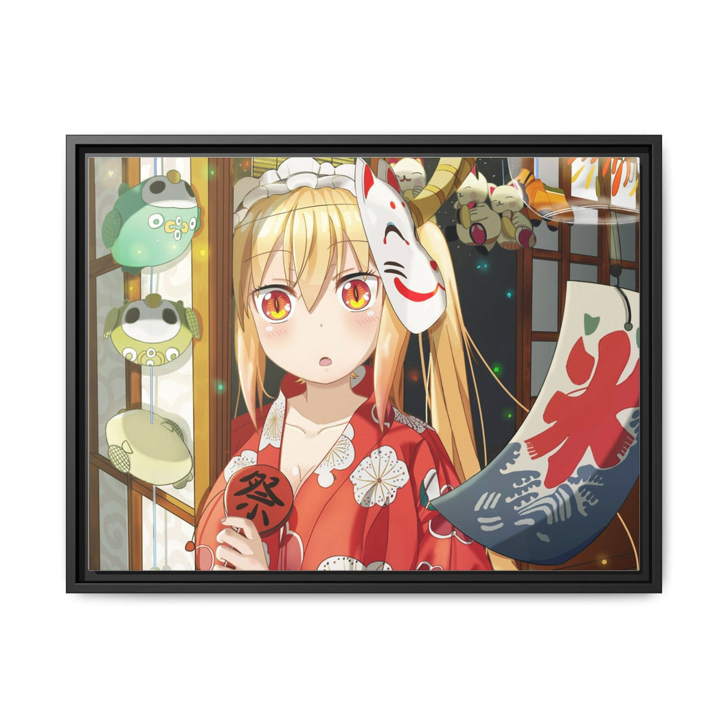 The Dragon Maid Canvas Framed Art Print
