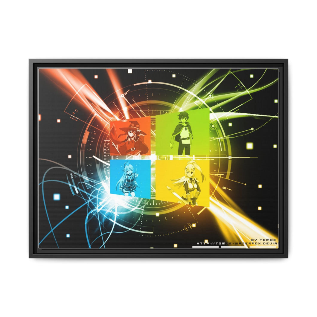 Anime KonoSuba - God’s blessing on this wonderful world!! Canvas Framed Art Print