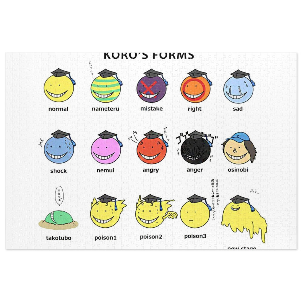 Koro-sensei's forms Jigsaw Puzzle