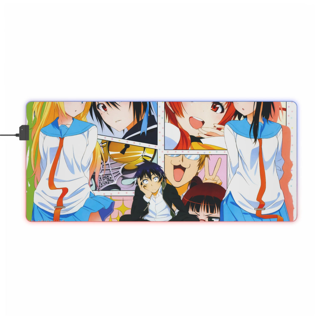 Nisekoi Chitoge Kirisaki, Kosaki Onodera, Seishirou Tsugumi, Marika Tachibana, Shuu Maiko RGB LED Mouse Pad (Desk Mat)