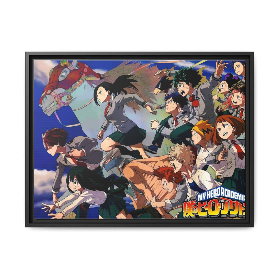 Anime My Hero Academia Canvas Framed Art Print