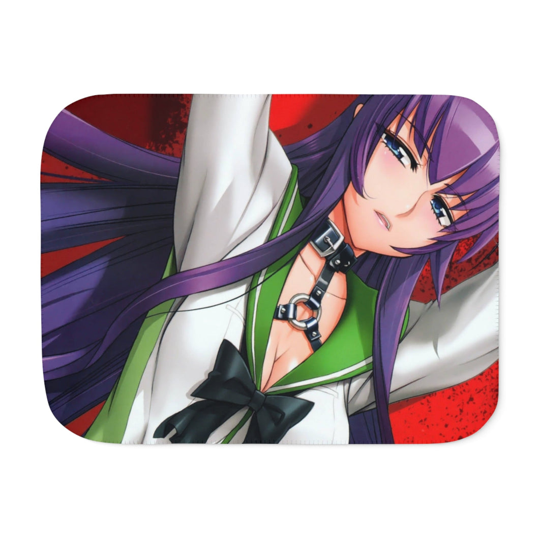 Highschool Of The Dead Sherpa Blanket