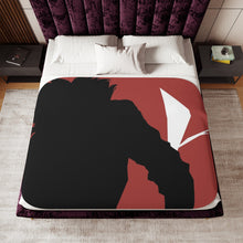 Load image into Gallery viewer, Ginti Silhouette Sherpa Blanket
