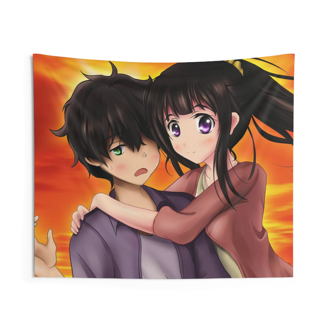 Eru Chitanda  And  Hōtarō Oreki Together Indoor Wall Tapestry